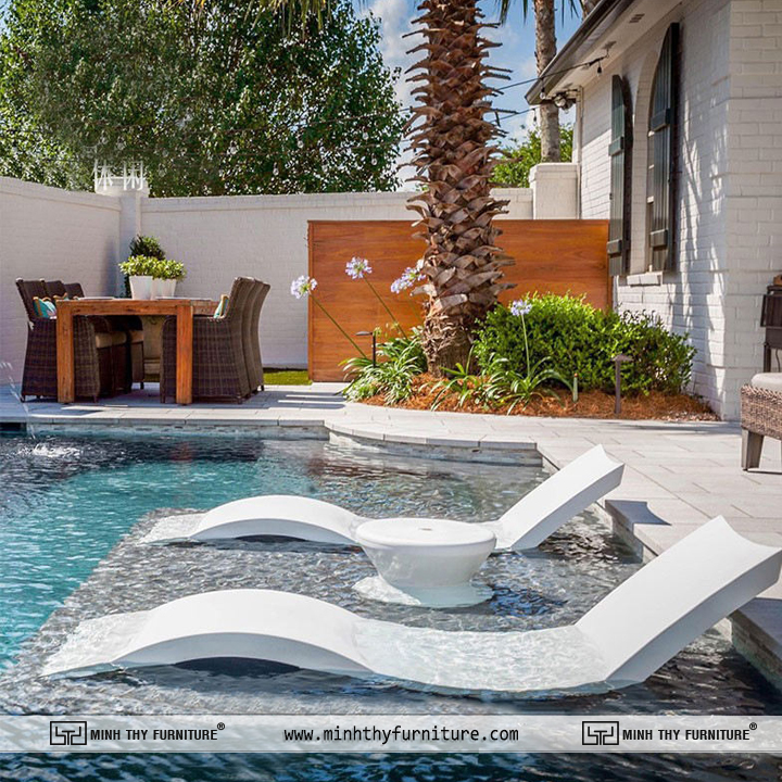 Giường hồ bơi composite ngoài trời cao cấp Giường hồ bơi composite ngoài trời cao cấp