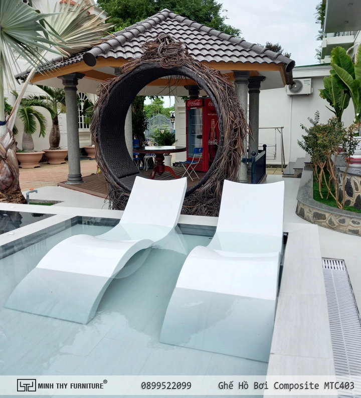 Giường composite chuyên dụng ngâm dưới hồ bơi Giường composite chuyên dụng ngâm dưới hồ bơi